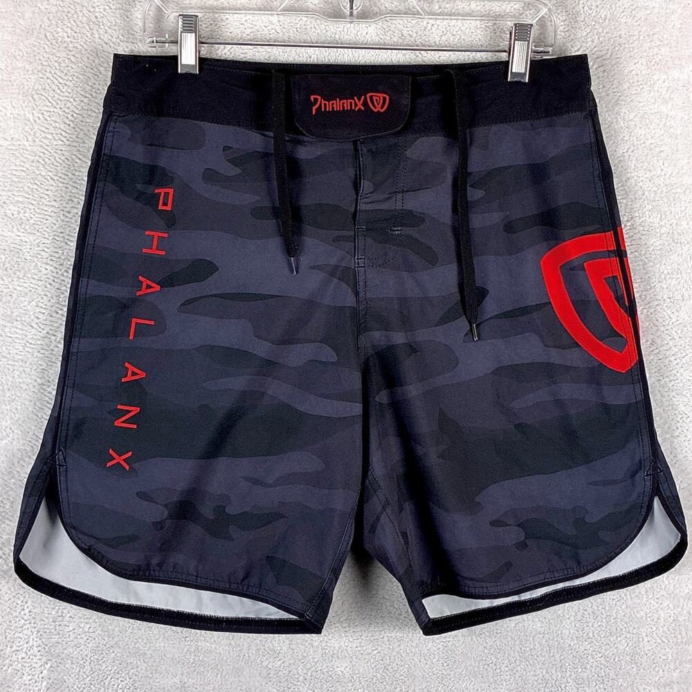 Phalanx Shorts Mens 32 Black Camo Performance Grappling Jiu Jitsu Combat UFC